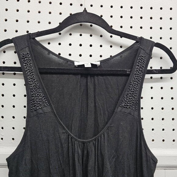 Lucy & Laurel Decorative Racerback Tank Top Women's M (Black) - Picture 5 of 9